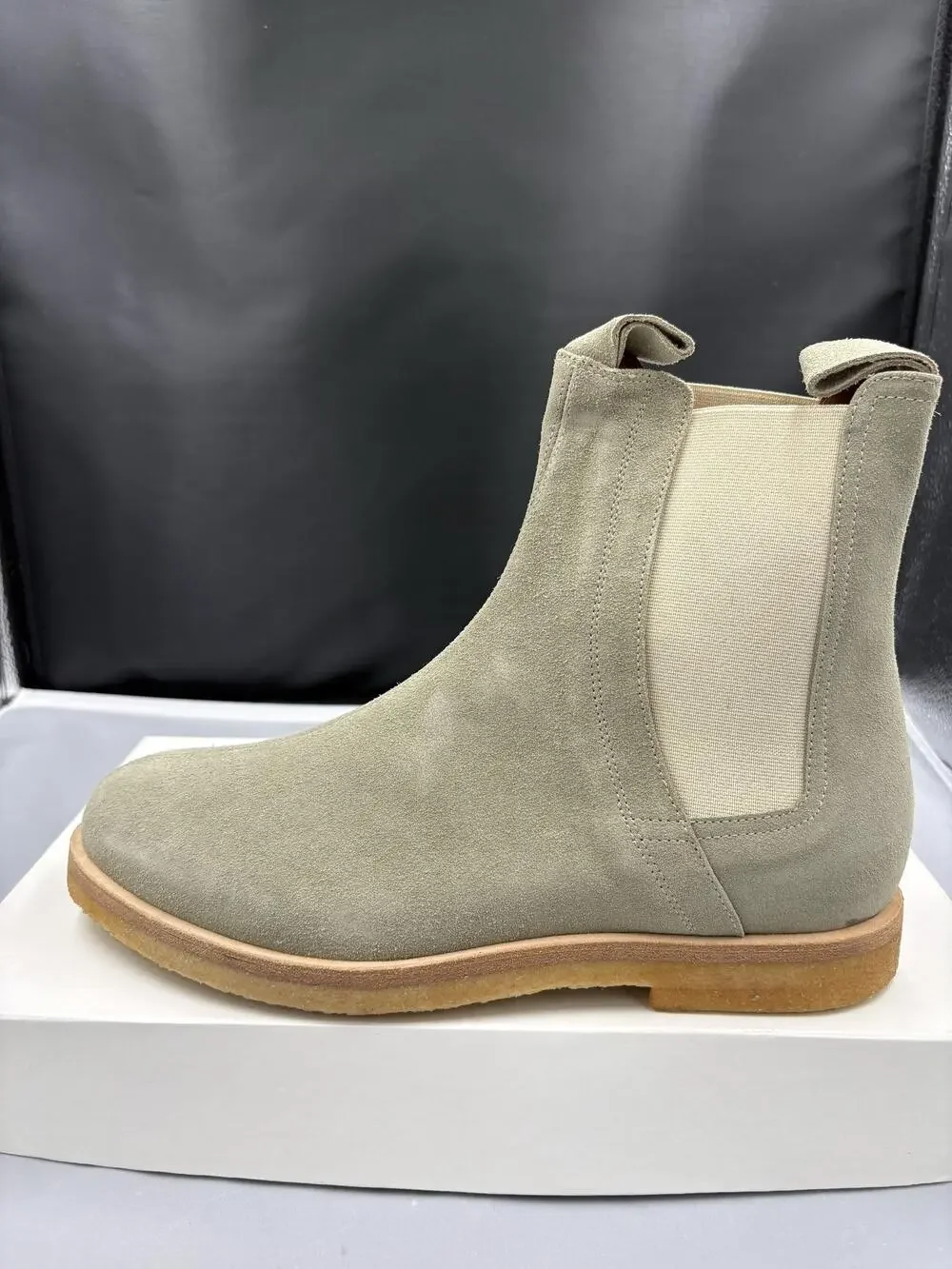 Daniel Patrick Chelsea II Boots Mens EU 42 US 9 Sage Suede Italy DPF-16010106